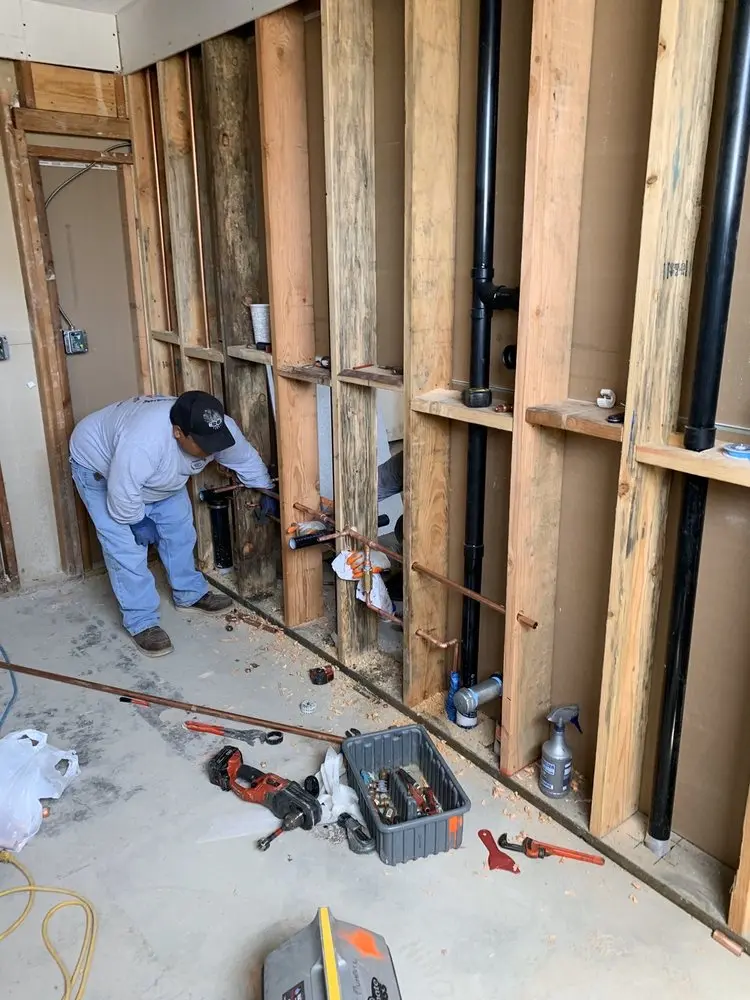Commercial rough-in plumbing for Water Heater Replacement in Lovington